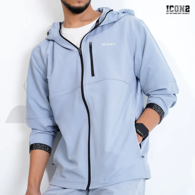 02. Icon2 Ash Hoodie with zipper