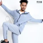 ICON2 Dobby Full Zipper Hoodie - Ash - Image 4
