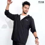 ICON2 Dobby Full Zipper Hoodie - Black