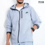 Nike Dobby Zip-Up Hoodie - Ash