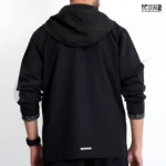 .Nike Black Dobby Zip-Up Hoodie - Image 3